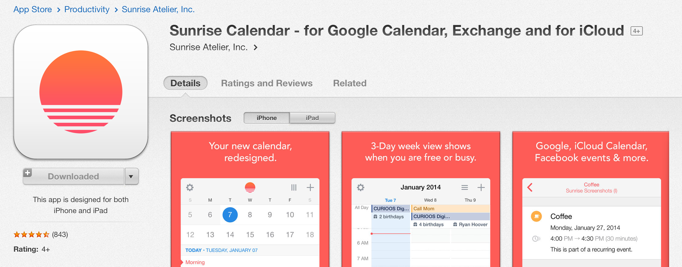 Replace Your Native Calendar App with Sunrise